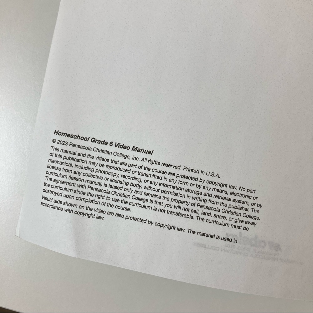 Abeka Homeschool Grade 6 Video Manual - Picture 3 of 12